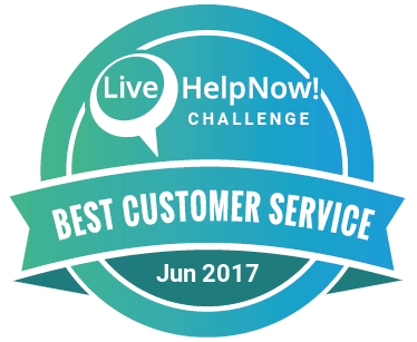 LiveHelpNow Customer Service Award Badge